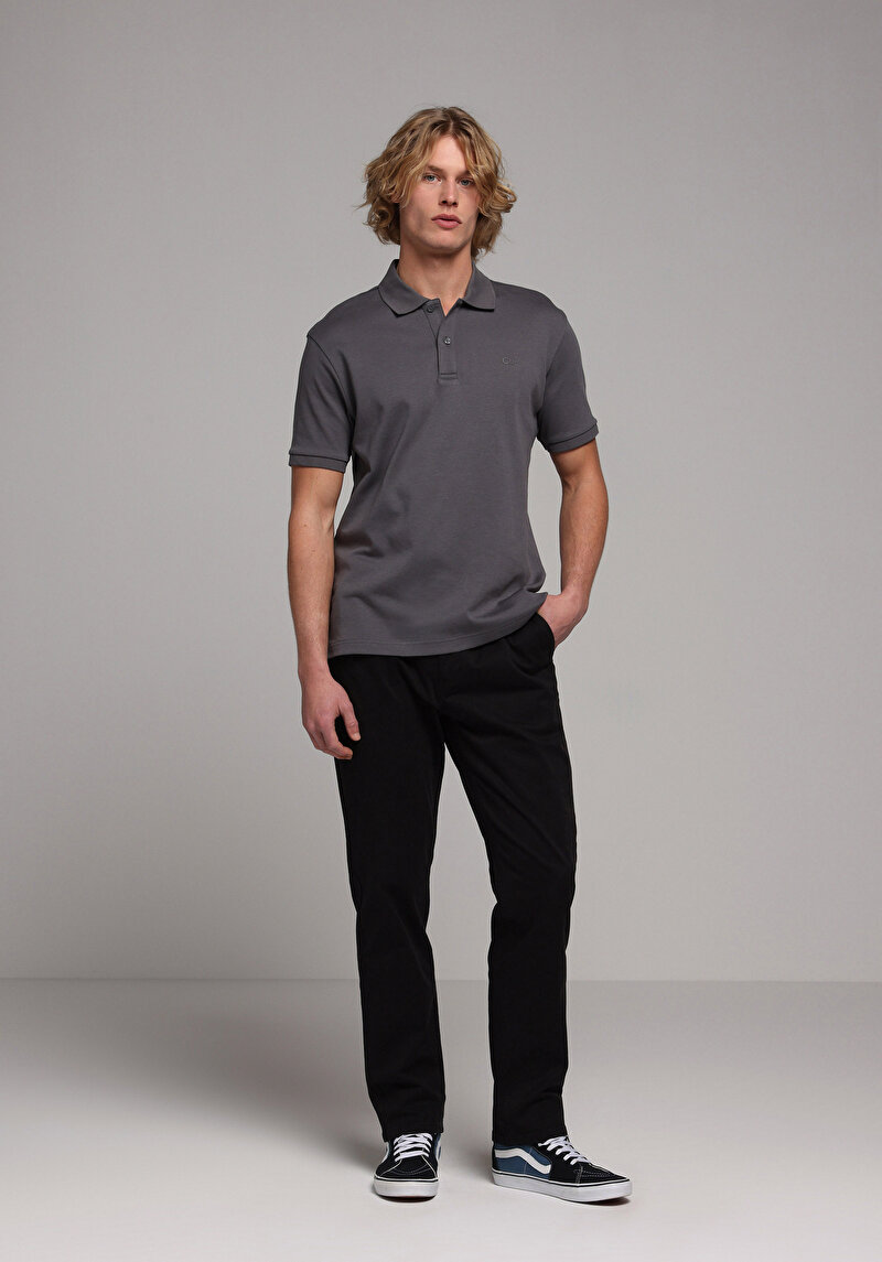 Показати інформацію про Поло З Коротким Рукавом Чоловіче Сіре