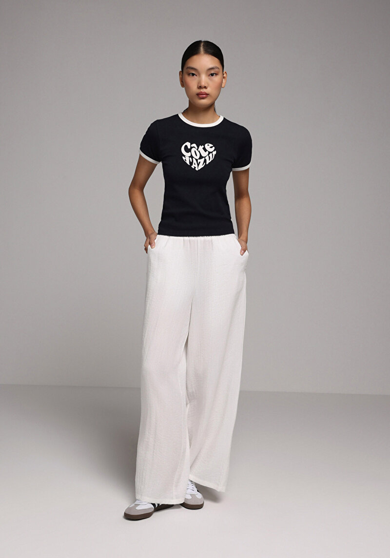 Показати інформацію про Брюки Жіночі Білі  Cl1079430