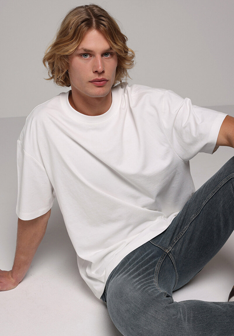 Показати інформацію про Футболка З Коротким Рукавом Чоловіча Біла