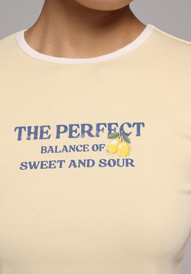 Зображення Футболка З Коротким Рукавом Жіноча Жовта