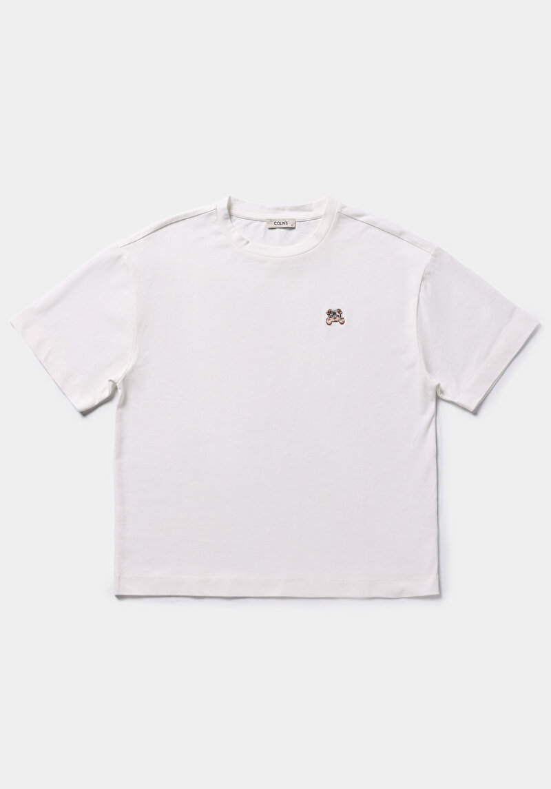 Показати інформацію про Футболка З Коротким Рукавом Жіноча Біла  Cl1079355