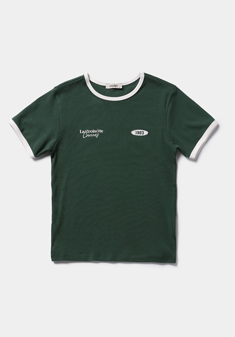 Показати інформацію про Футболка З Коротким Рукавом Жіноча Зелена