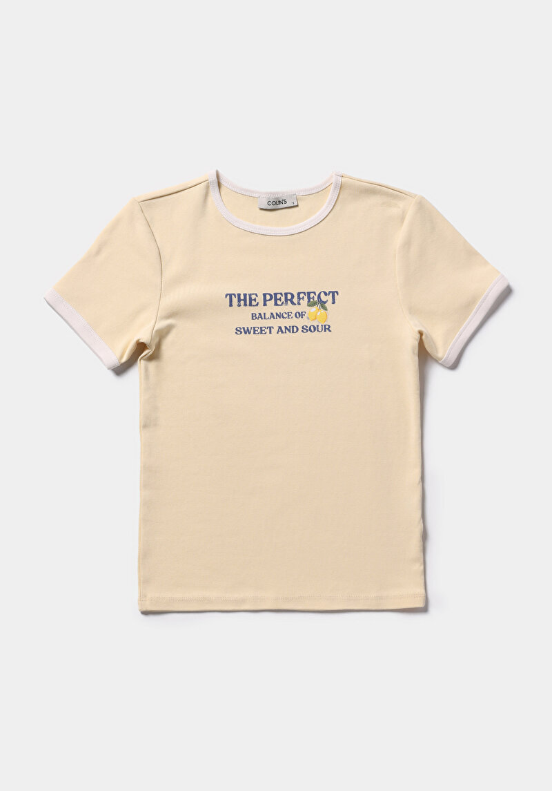 Зображення Футболка З Коротким Рукавом Жіноча Жовта