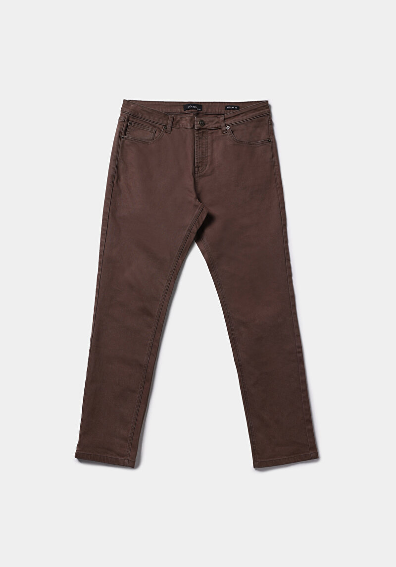 Показати інформацію про Брюки Чоловічі Коричневі  Cl1078135