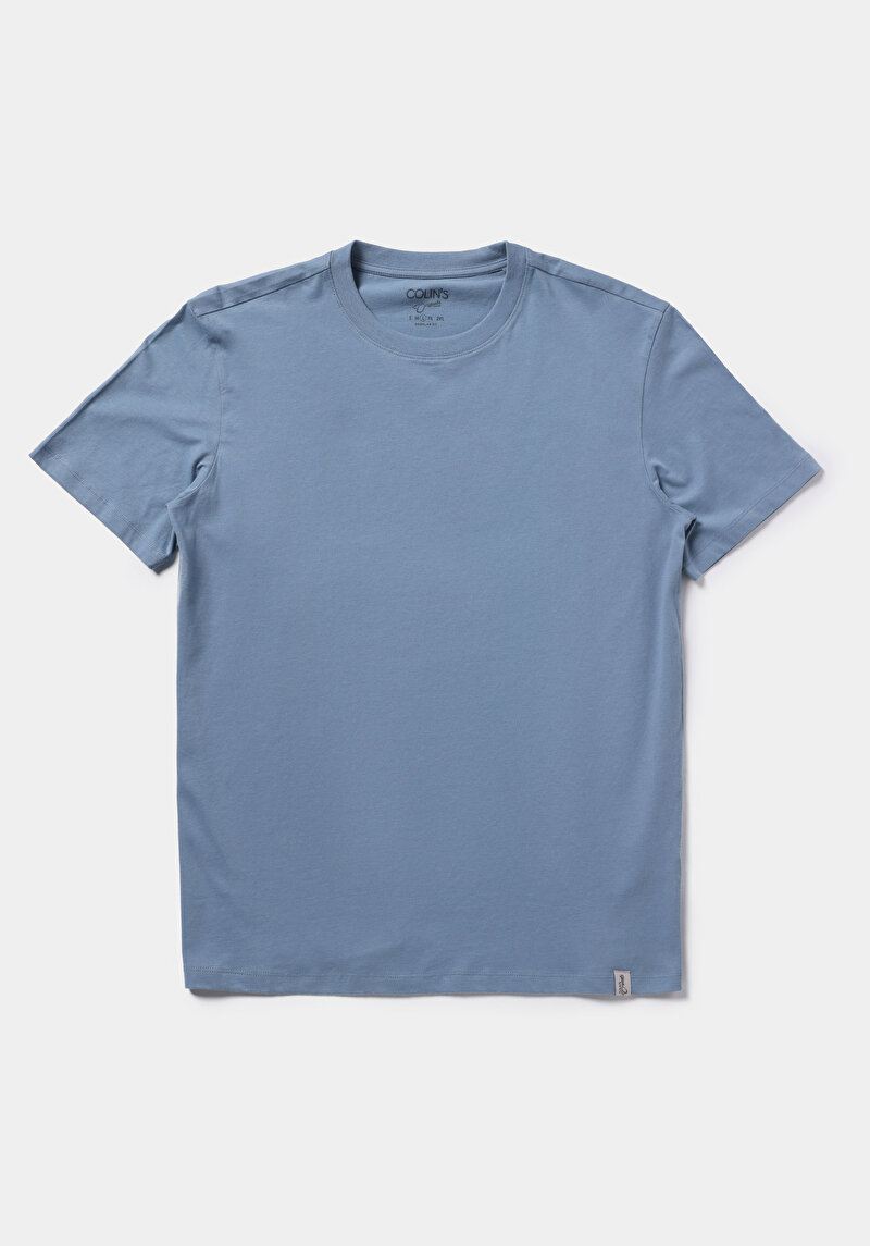 Показати інформацію про Футболка З Коротким Рукавом Чоловіча Блакитна  Cl1073961