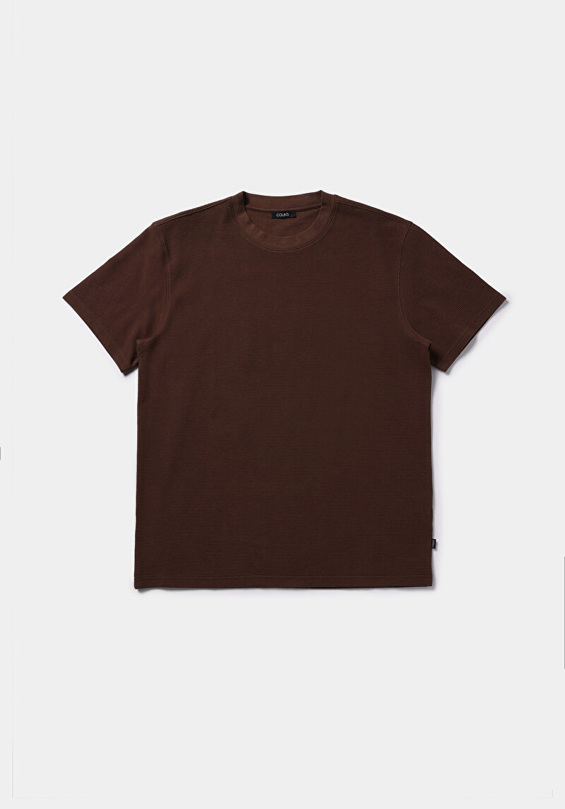 Зображення Футболка З Коротким Рукавом Чоловіча Коричнева