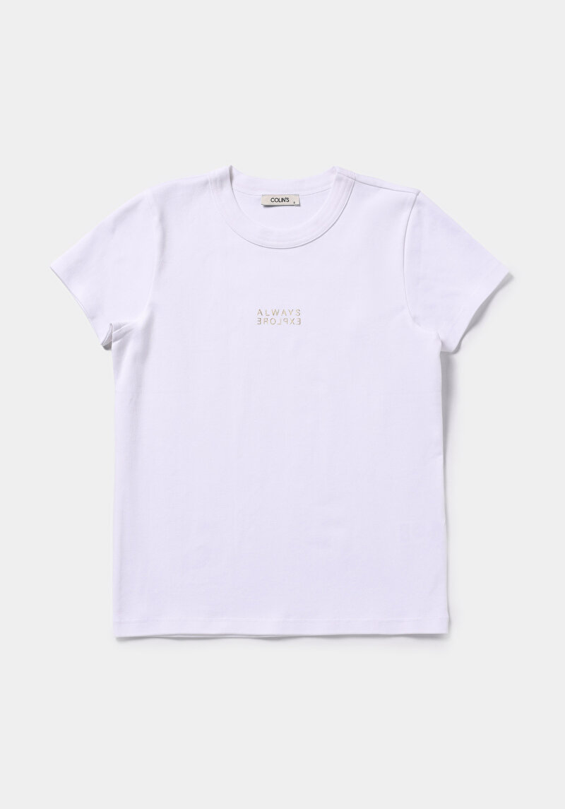 Зображення Футболка З Коротким Рукавом Жіноча Біла  Cl1079347