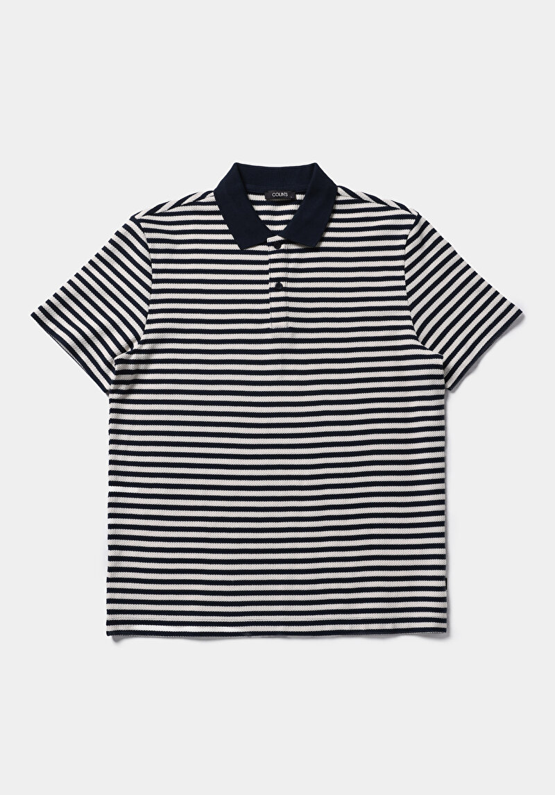 Зображення Поло З Коротким Рукавом Чоловіче Синє