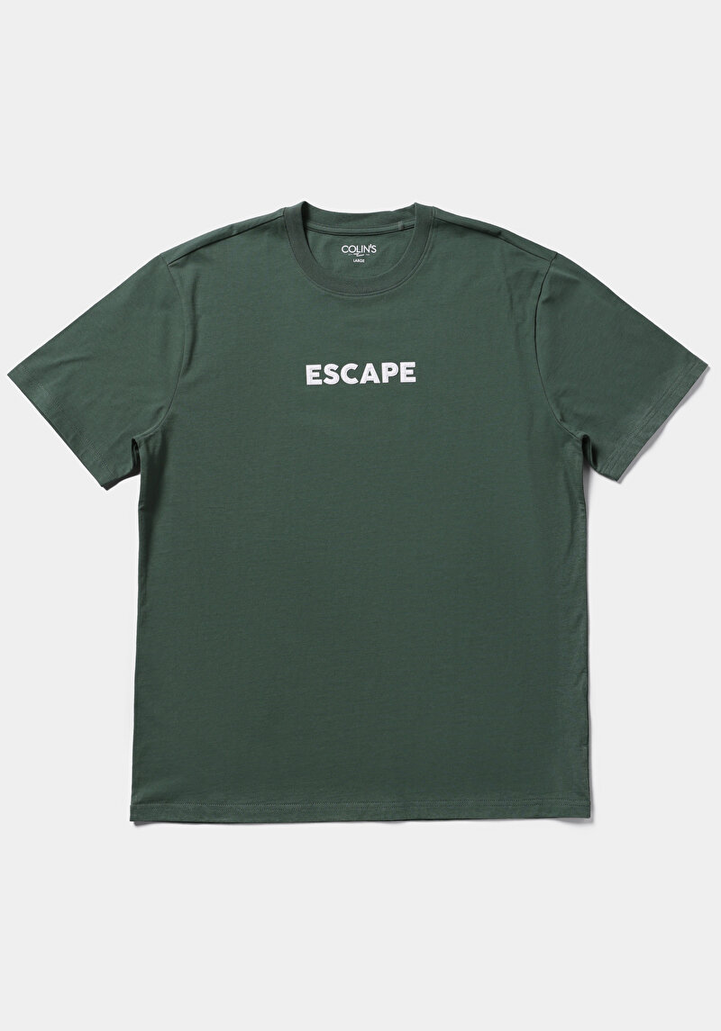 Зображення Футболка З Коротким Рукавом Чоловіча Зелена