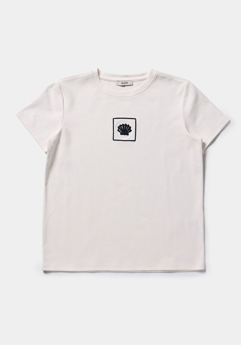 Зображення Футболка З Коротким Рукавом Жіноча Біла