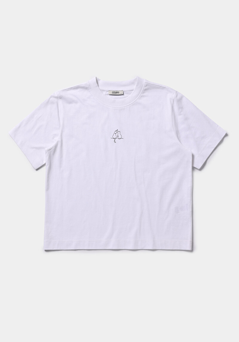 Зображення Футболка З Коротким Рукавом Жіноча Біла  Cl1079329