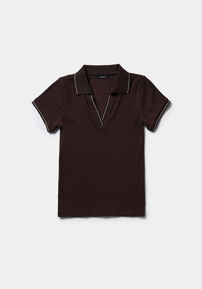 Показати інформацію про Футболка З Коротким Рукавом Жіноча Коричнева  Cl1079330