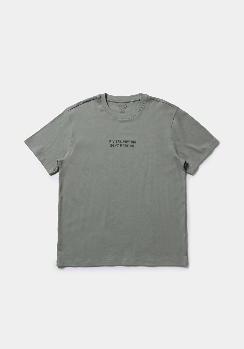 Зображення Футболка З Коротким Рукавом Чоловіча Зелена