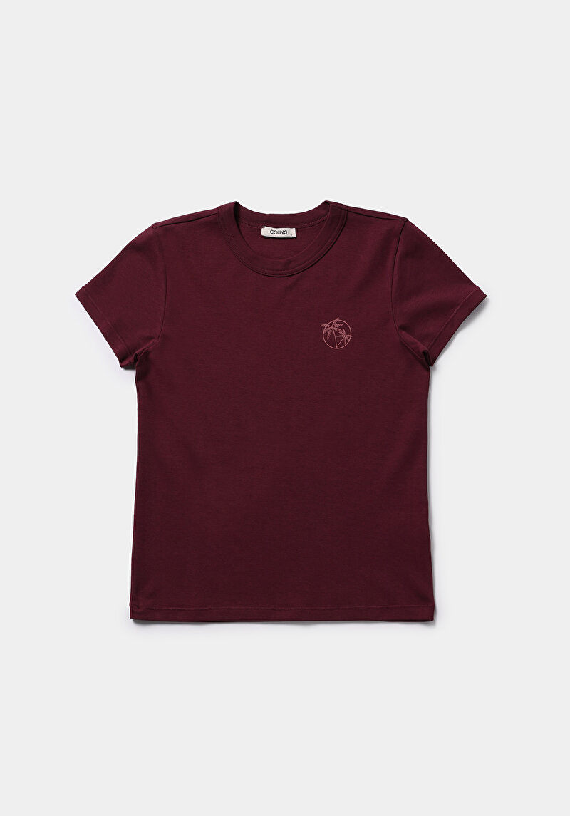 Зображення Футболка З Коротким Рукавом Жіноча Фіолетова  Cl1079773