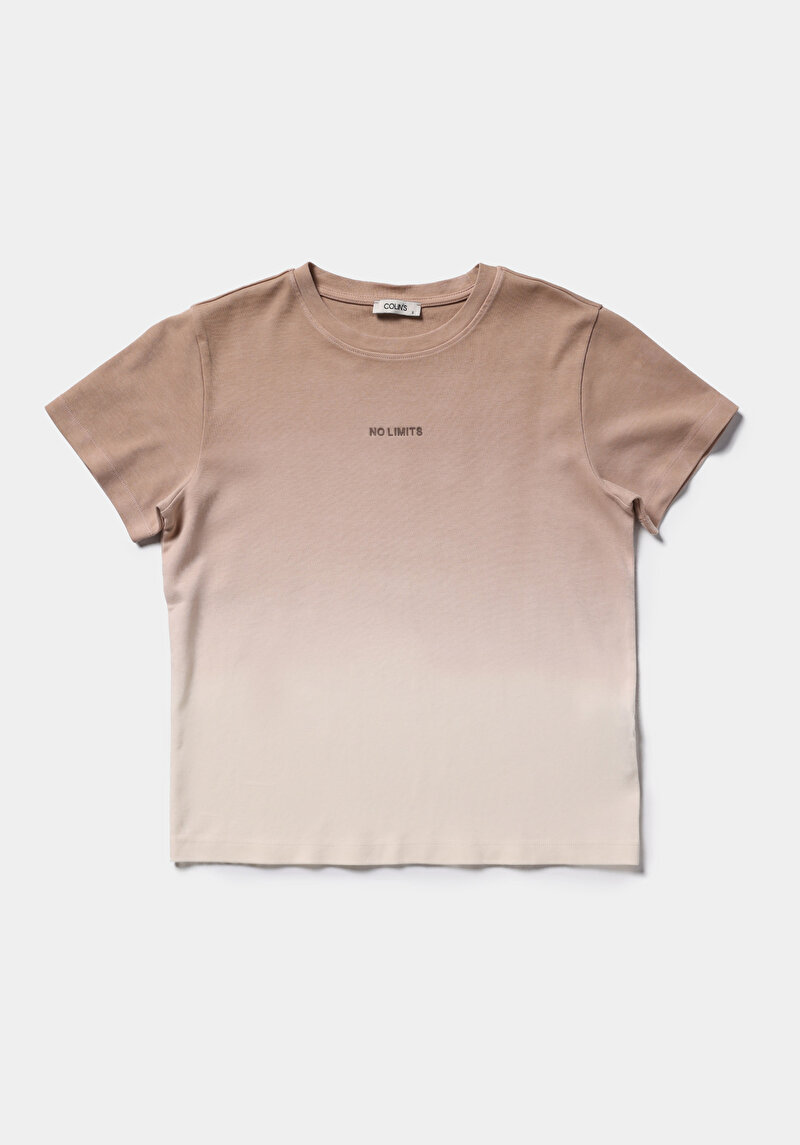 Зображення Футболка З Коротким Рукавом Жіноча Бежева