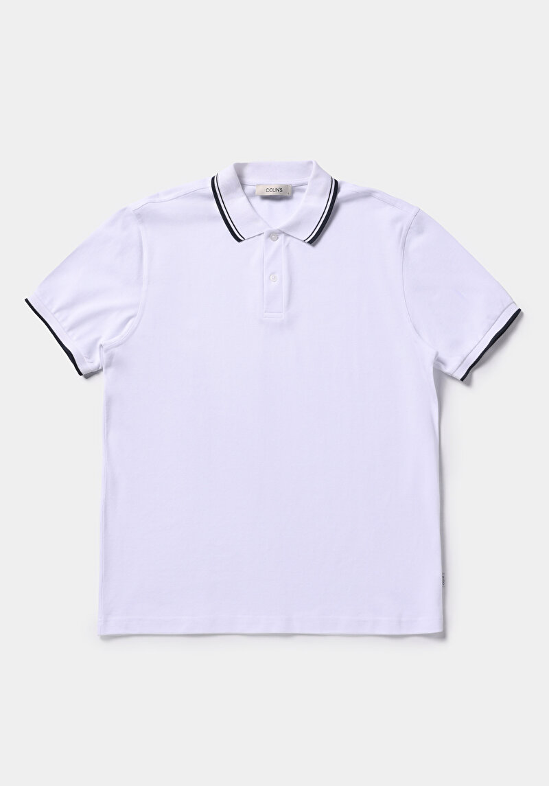 Зображення Поло З Коротким Рукавом Чоловіче Біле