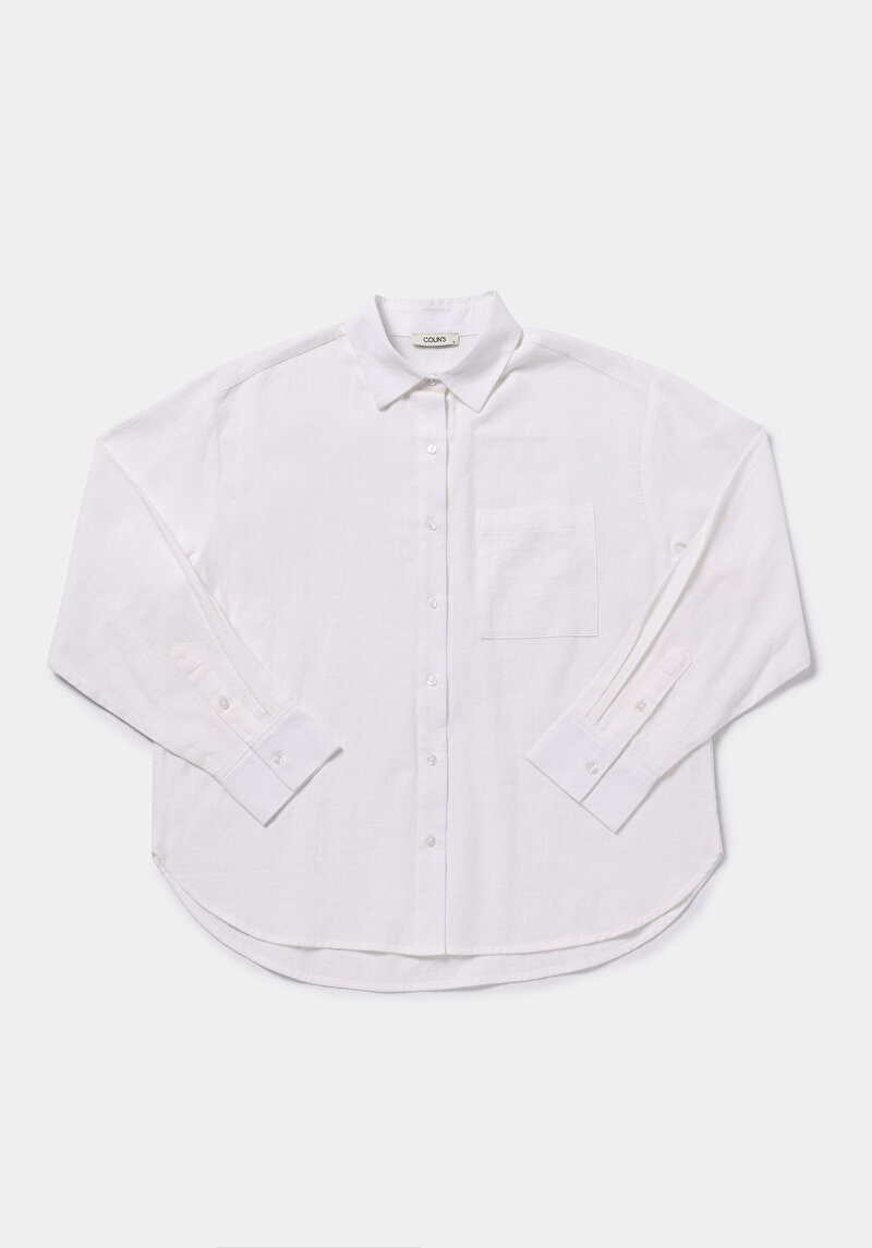 Зображення Сорочка З Довгим Рукавом Жіноча Біла  Cl1079434