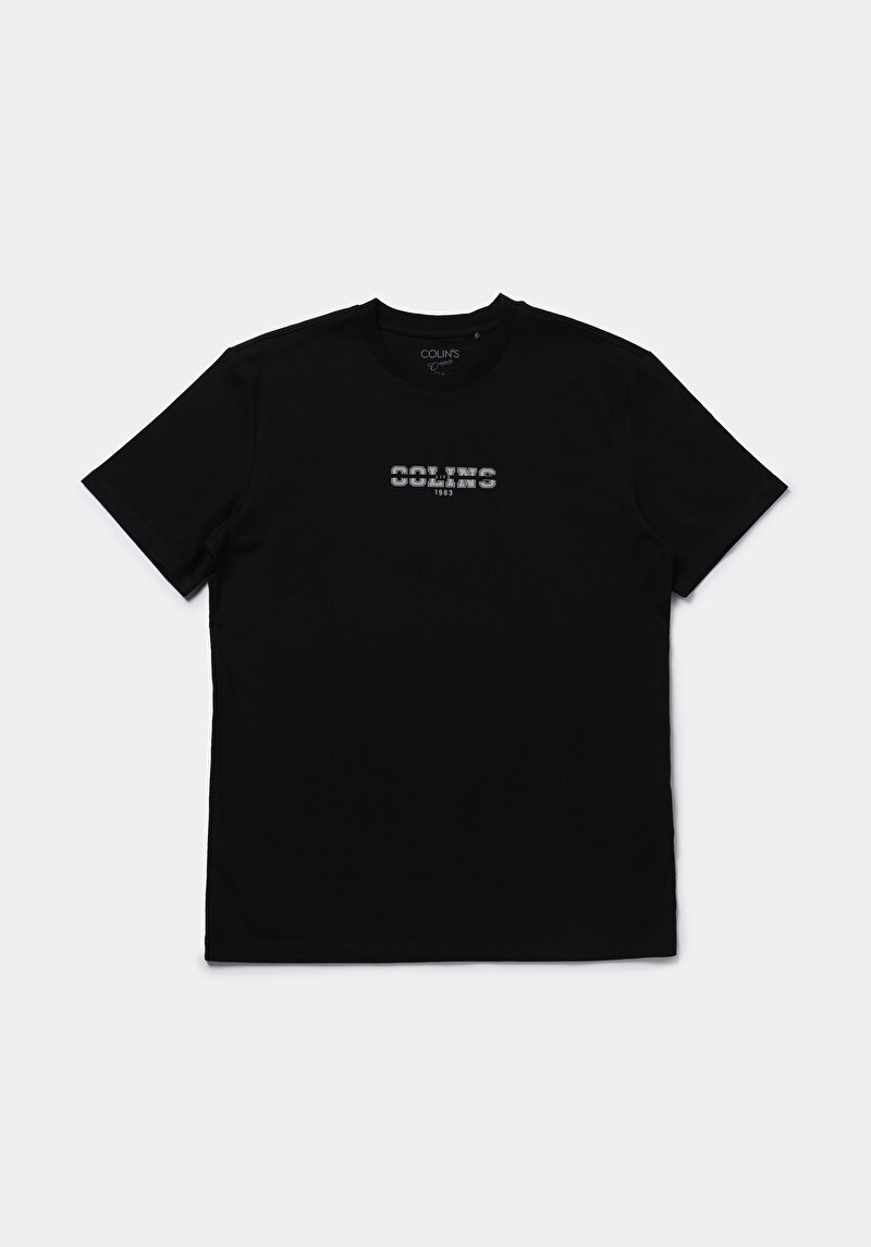 Показати інформацію про Футболка З Коротким Рукавом Чоловіча Чорна