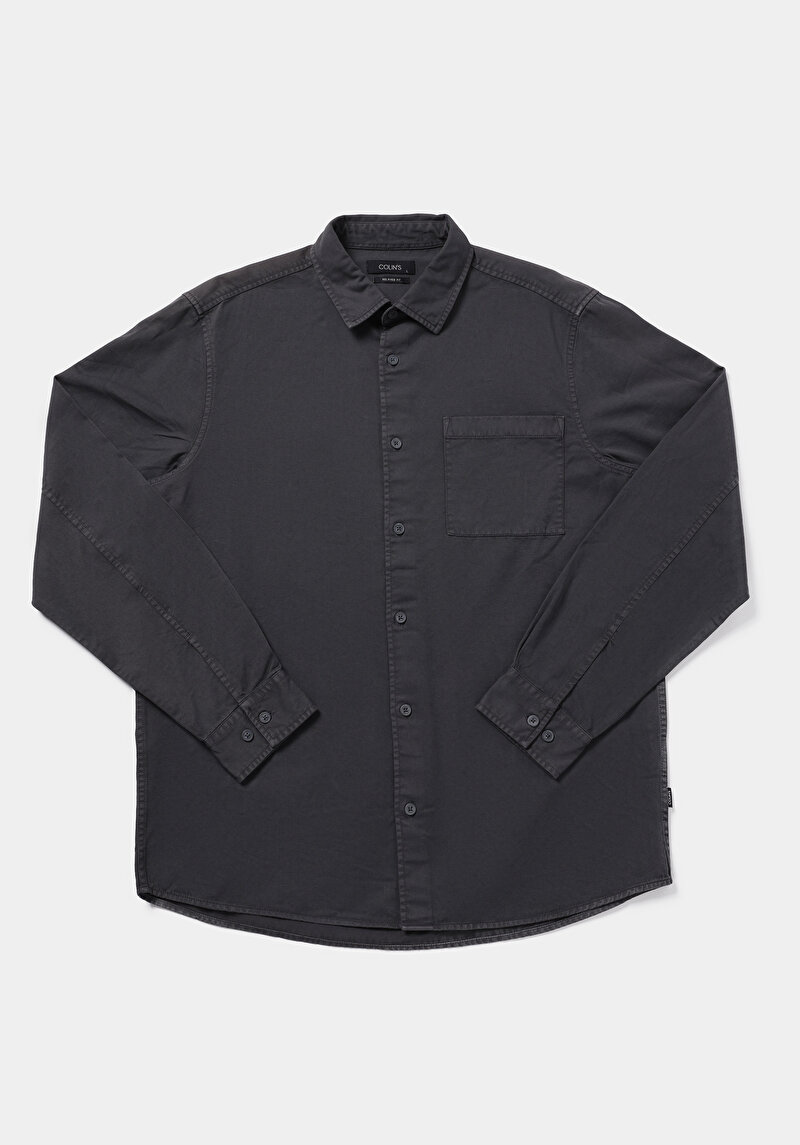 Показати інформацію про Сорочка З Довгим Рукавом Чоловіча Сіра  Cl1076516