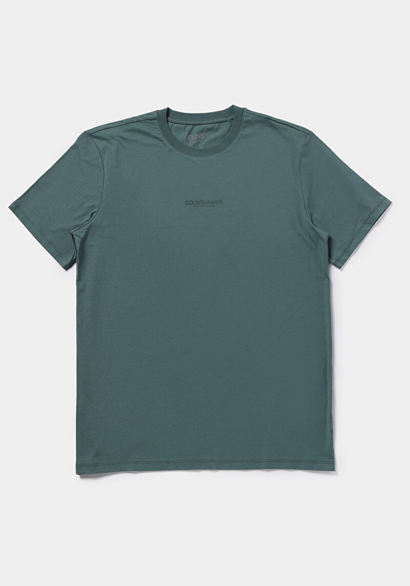 Показати інформацію про Футболка З Коротким Рукавом Чоловіча Зелена