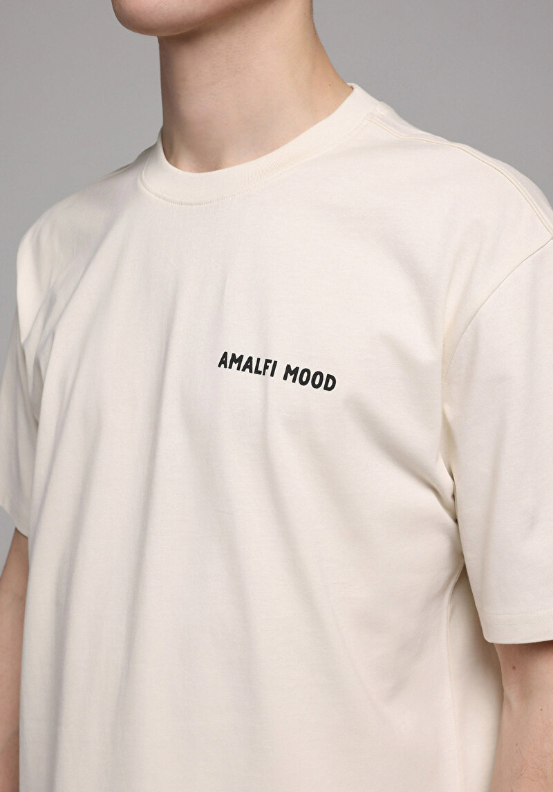 Зображення Футболка З Коротким Рукавом Чоловіча Бежева