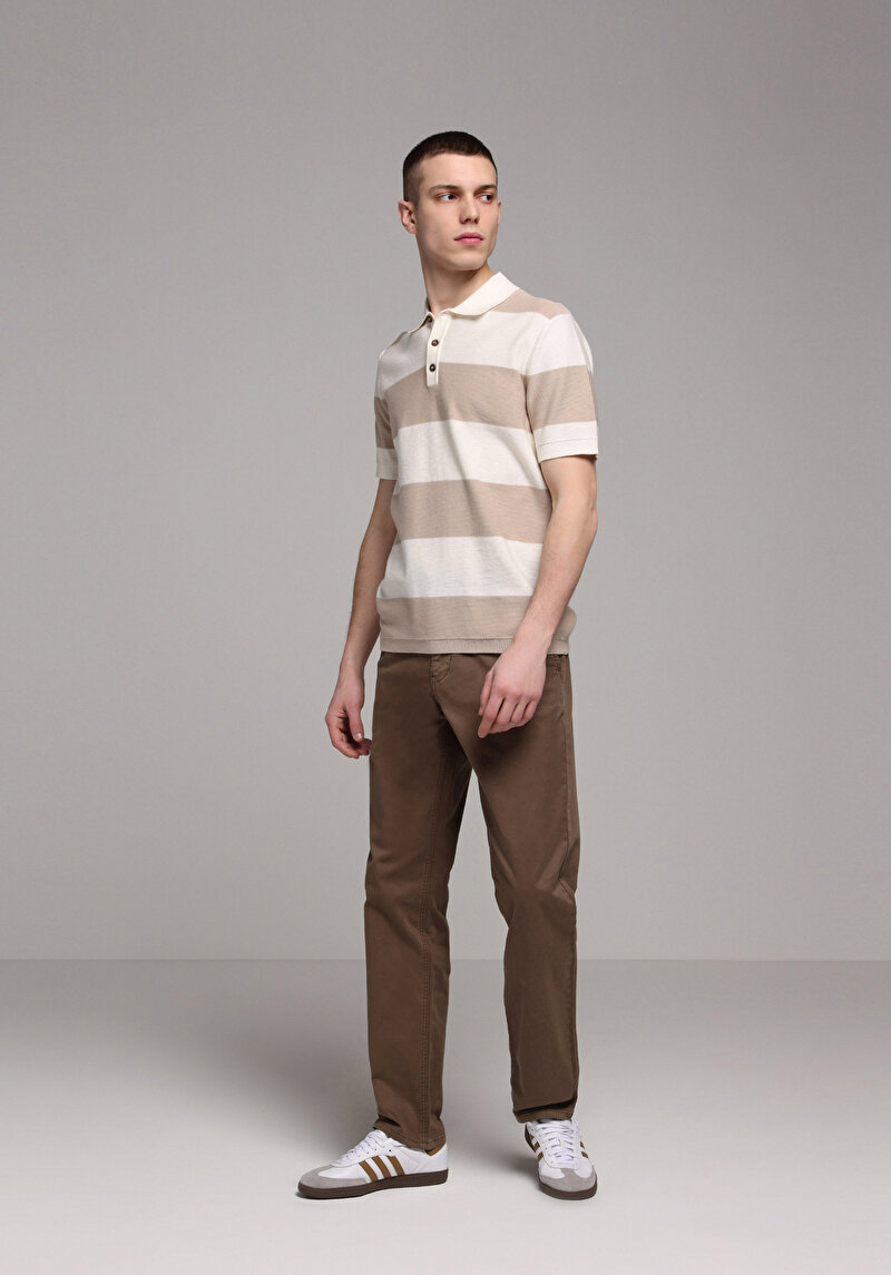 Показати інформацію про Светр Із Коротким Рукавом  Бежевий