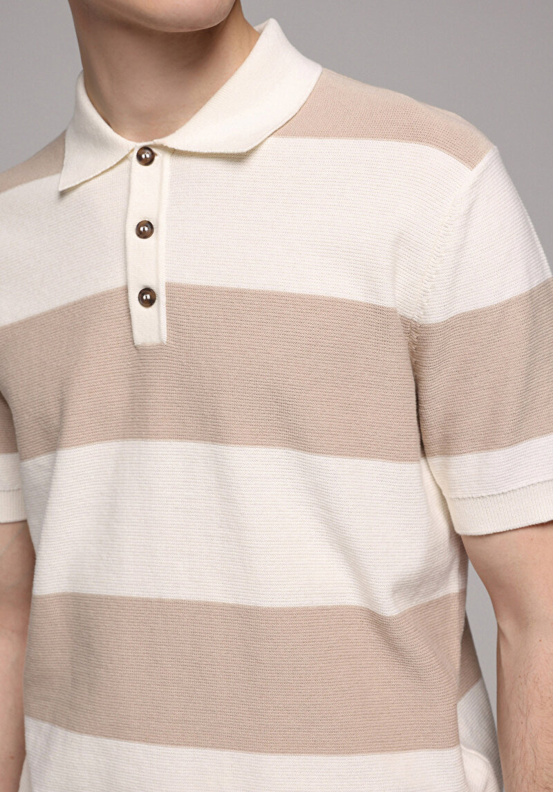 Показати інформацію про Светр Із Коротким Рукавом  Бежевий