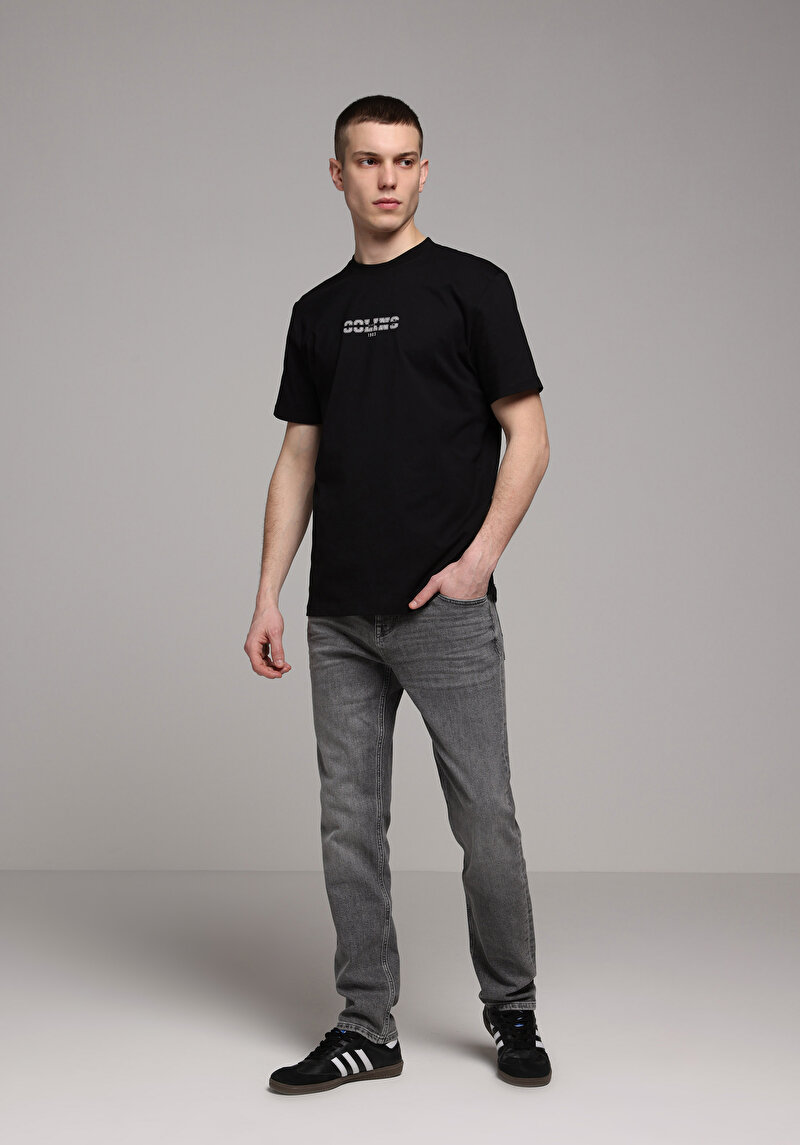 Показати інформацію про Футболка З Коротким Рукавом Чоловіча Чорна