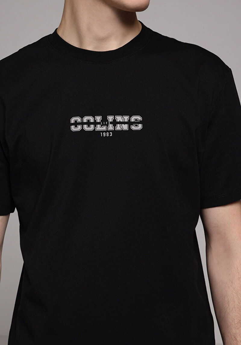 Показати інформацію про Футболка З Коротким Рукавом Чоловіча Чорна