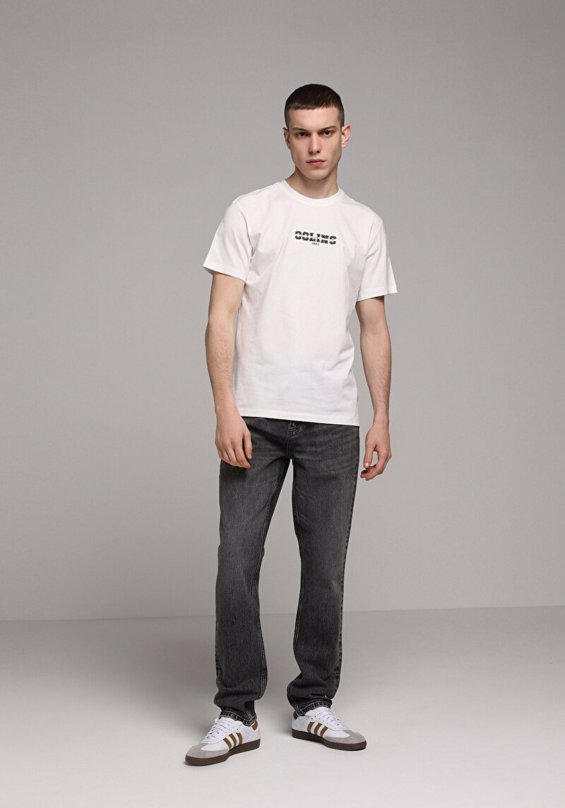 Показати інформацію про Футболка З Коротким Рукавом Чоловіча Біла