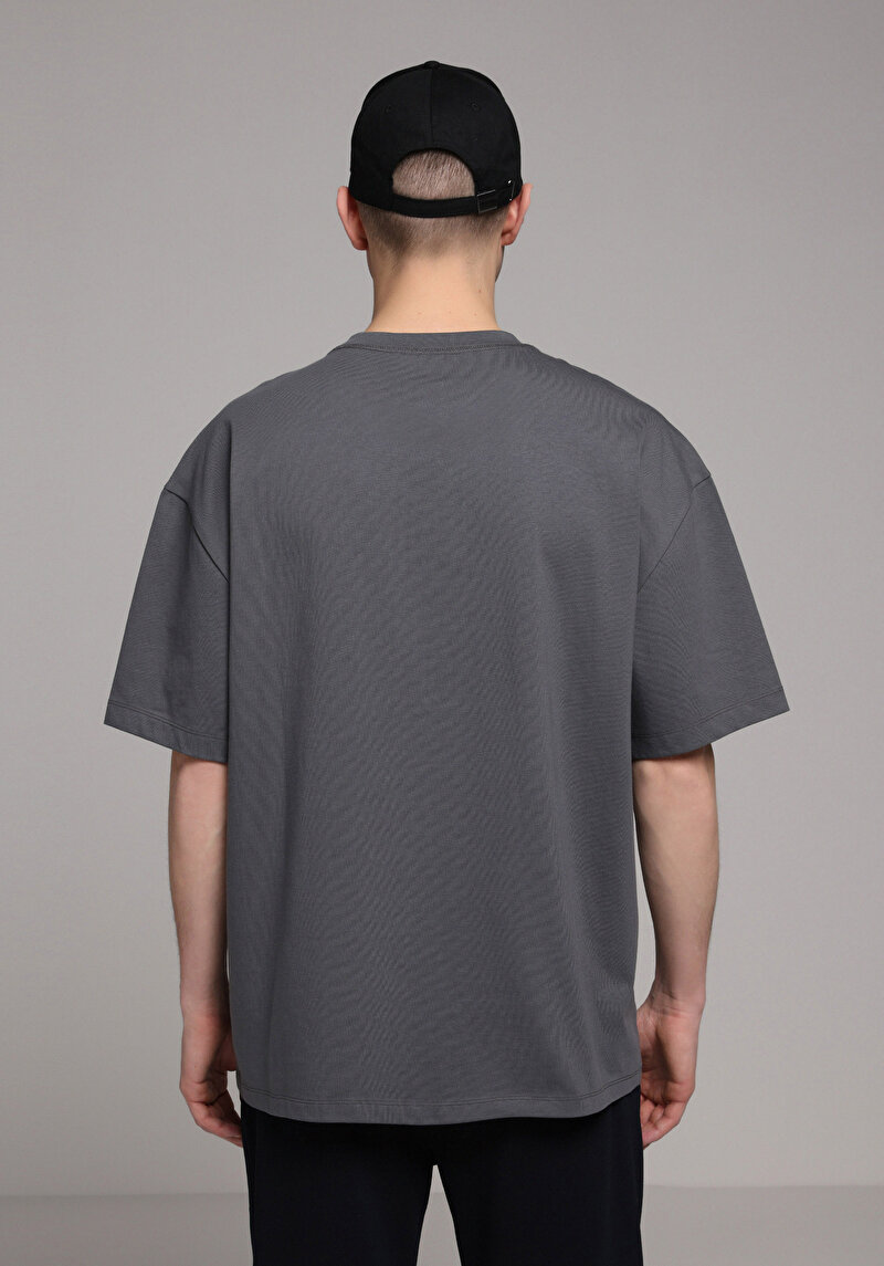 Показати інформацію про Футболка З Коротким Рукавом Чоловіча Сіра