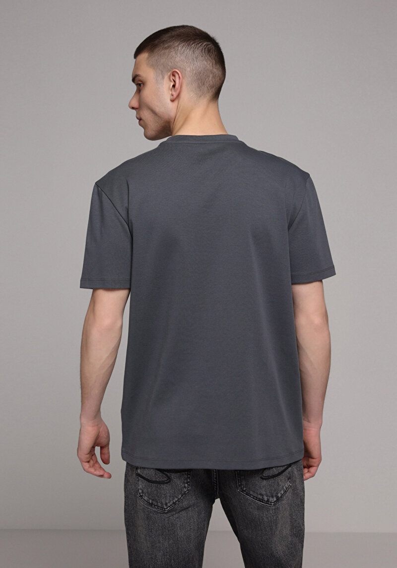 Зображення Футболка З Коротким Рукавом Чоловіча Сіра