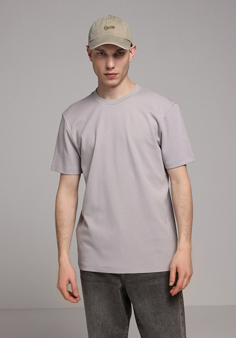 Зображення Футболка З Коротким Рукавом Чоловіча Сіра