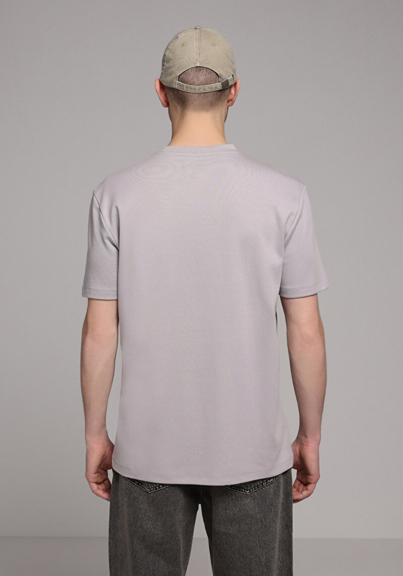 Показати інформацію про Футболка З Коротким Рукавом Чоловіча Сіра