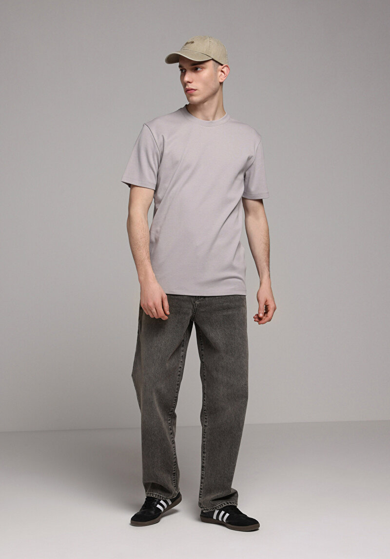 Показати інформацію про Футболка З Коротким Рукавом Чоловіча Сіра