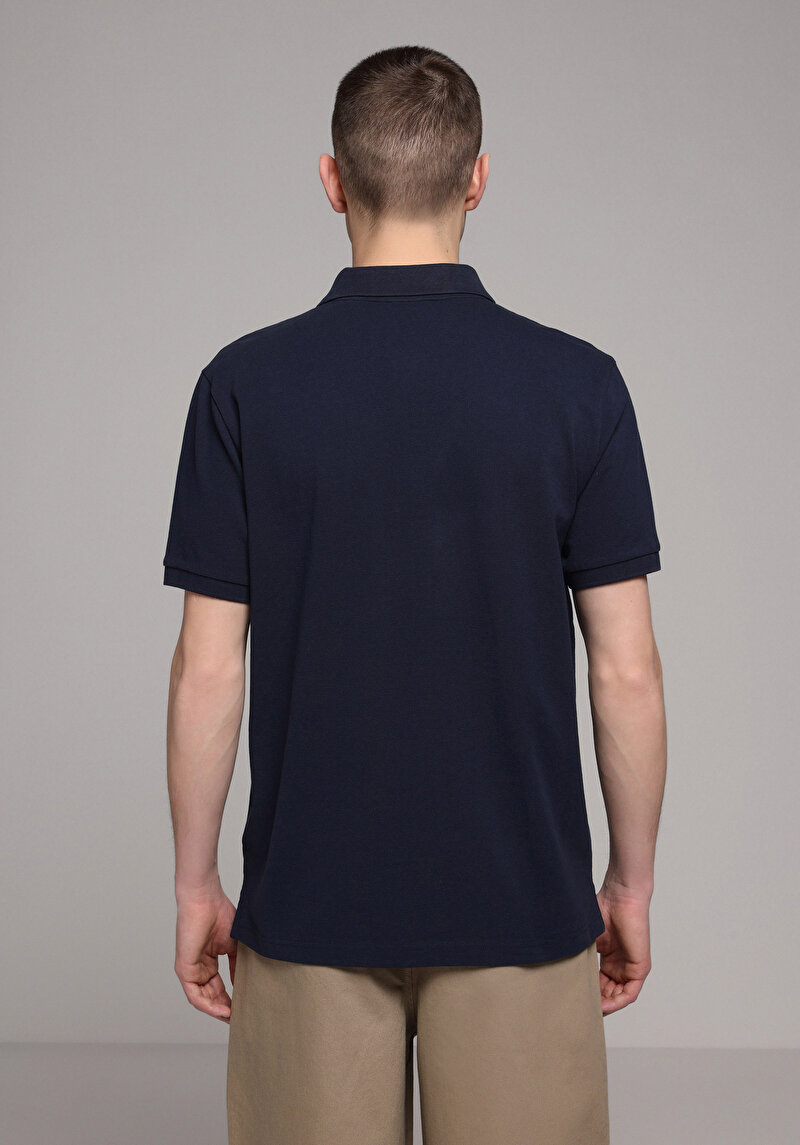 Показати інформацію про Поло З Коротким Рукавом Чоловіче Синє  Cl1073960