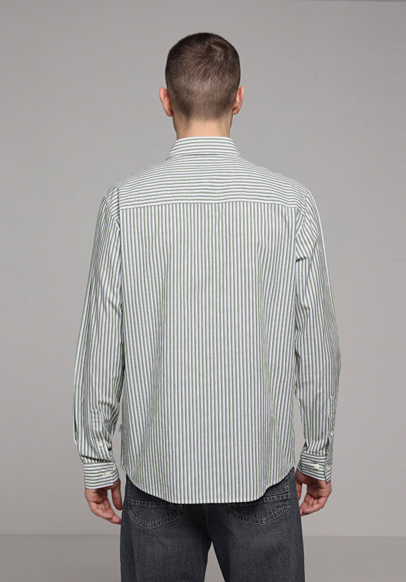 Зображення Сорочка З Довгим Рукавом Чоловіча Зелена Cl1078078