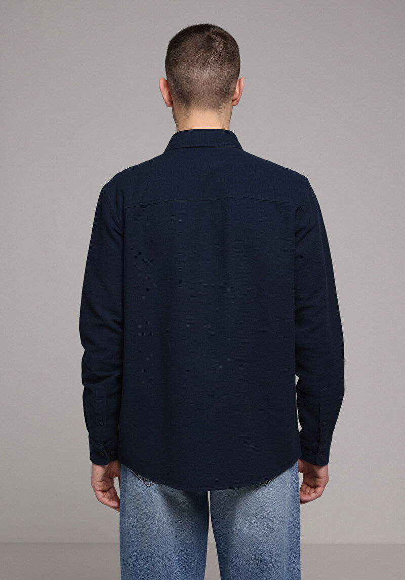 Зображення Сорочка З Довгим Рукавом Чоловіча Синя Cl1078983