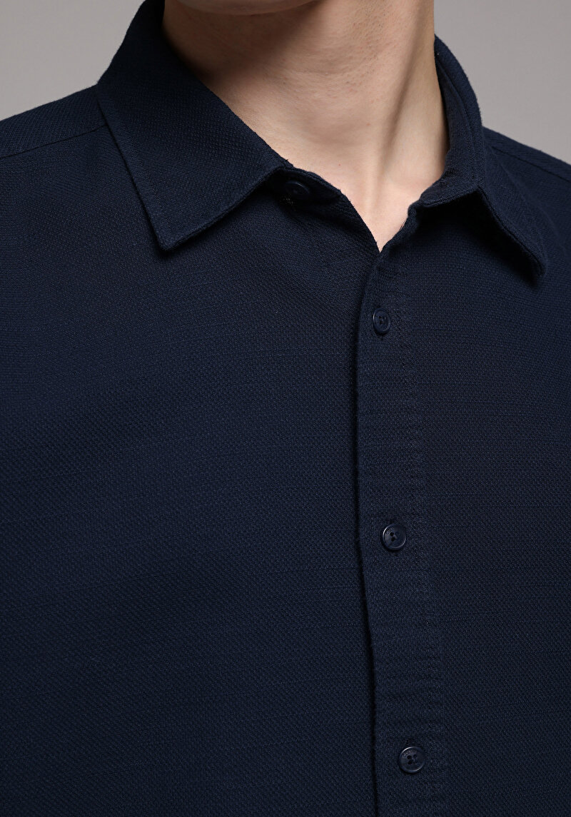 Зображення Сорочка З Довгим Рукавом Чоловіча Синя Cl1078983