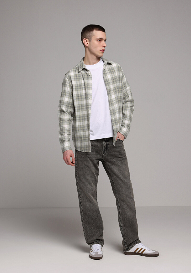 Зображення Сорочка З Довгим Рукавом Чоловіча Зелена Cl1079314