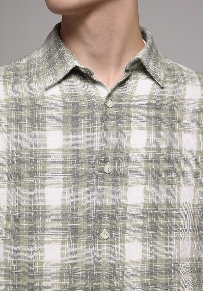 Зображення Сорочка З Довгим Рукавом Чоловіча Зелена Cl1079314