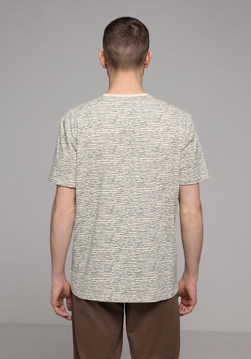 Показати інформацію про Футболка З Коротким Рукавом Чоловіча Бежева