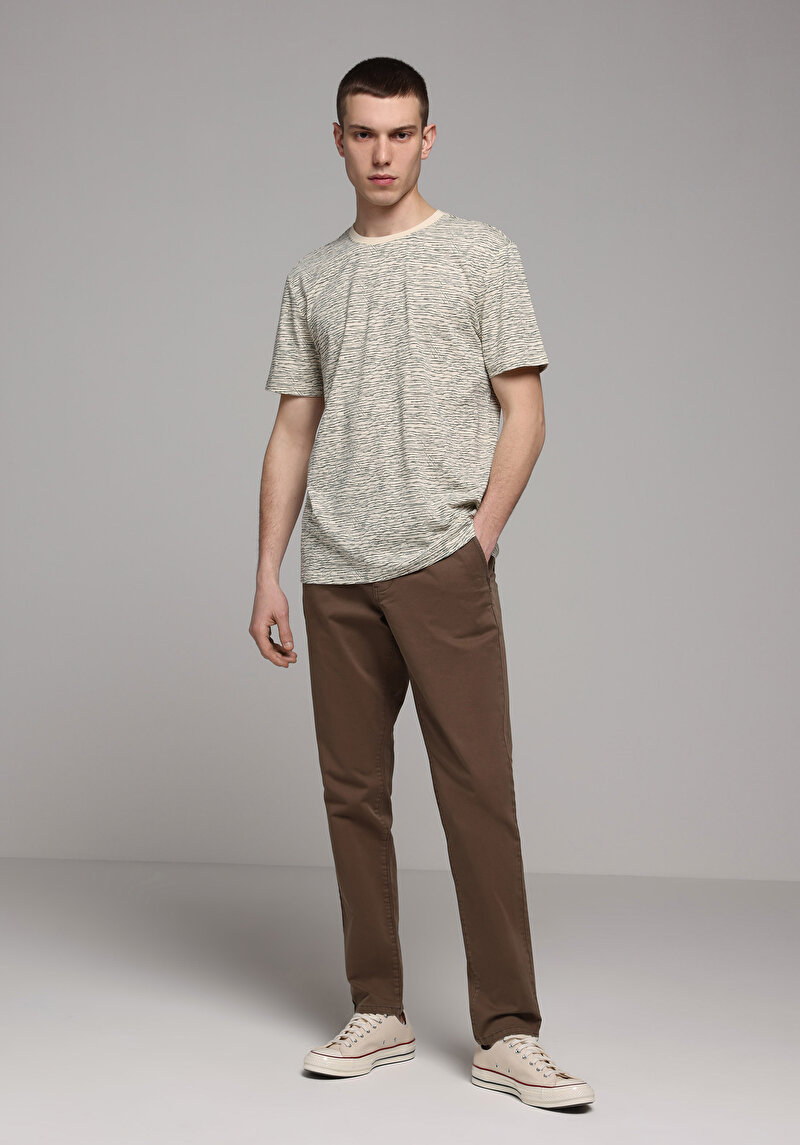 Зображення Футболка З Коротким Рукавом Чоловіча Бежева