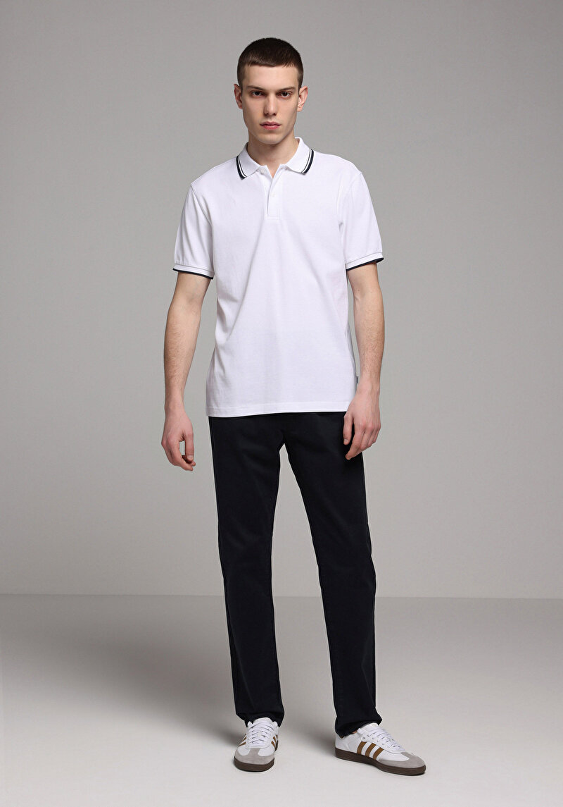 Зображення Поло З Коротким Рукавом Чоловіче Біле