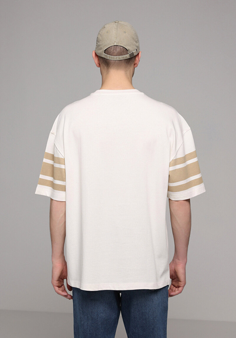 Зображення Футболка З Коротким Рукавом Чоловіча Бежева