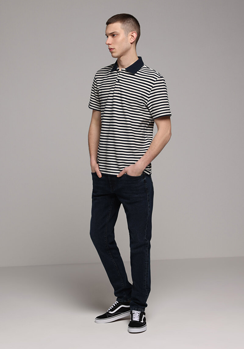 Показати інформацію про Поло З Коротким Рукавом Чоловіче Синє