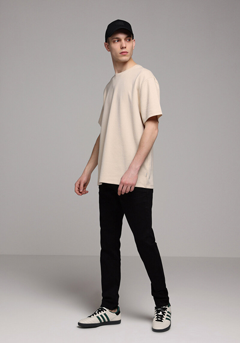 Показати інформацію про Футболка З Коротким Рукавом Чоловіча Бежева