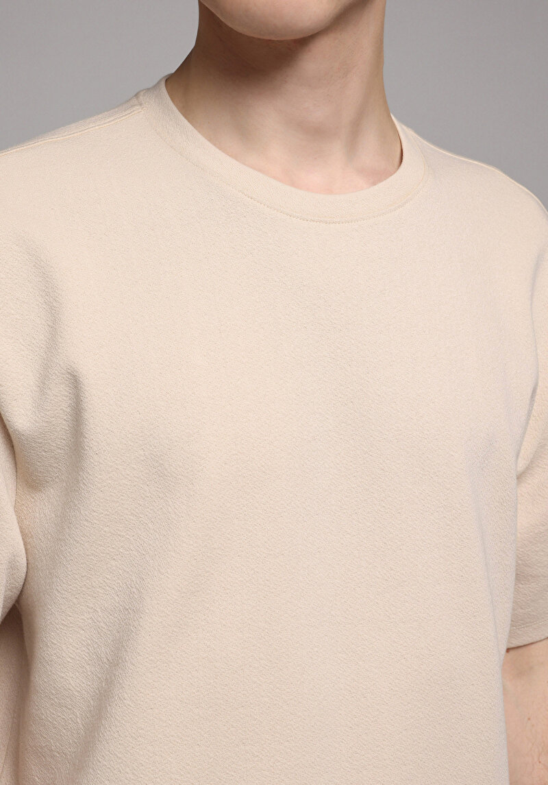 Показати інформацію про Футболка З Коротким Рукавом Чоловіча Бежева