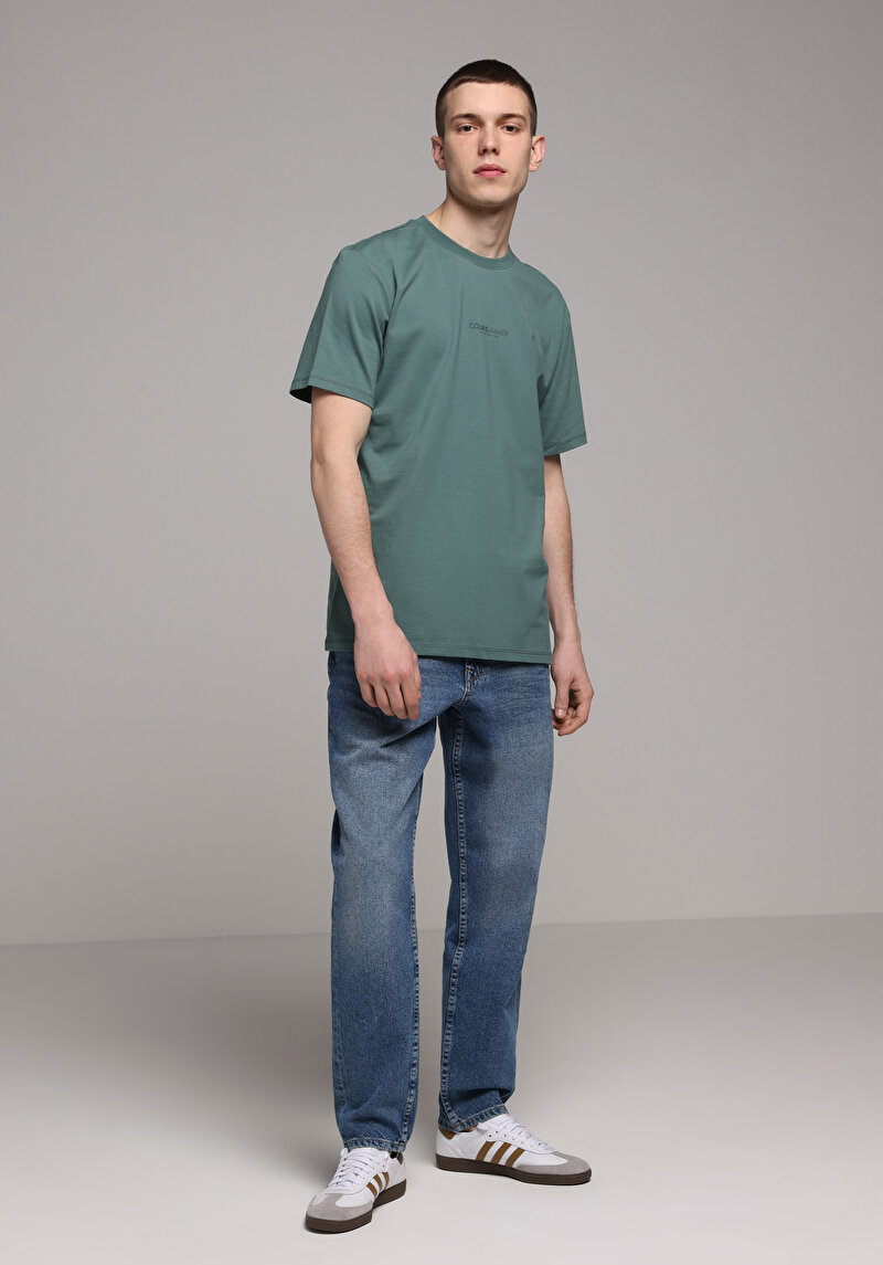 Показати інформацію про Футболка З Коротким Рукавом Чоловіча Зелена