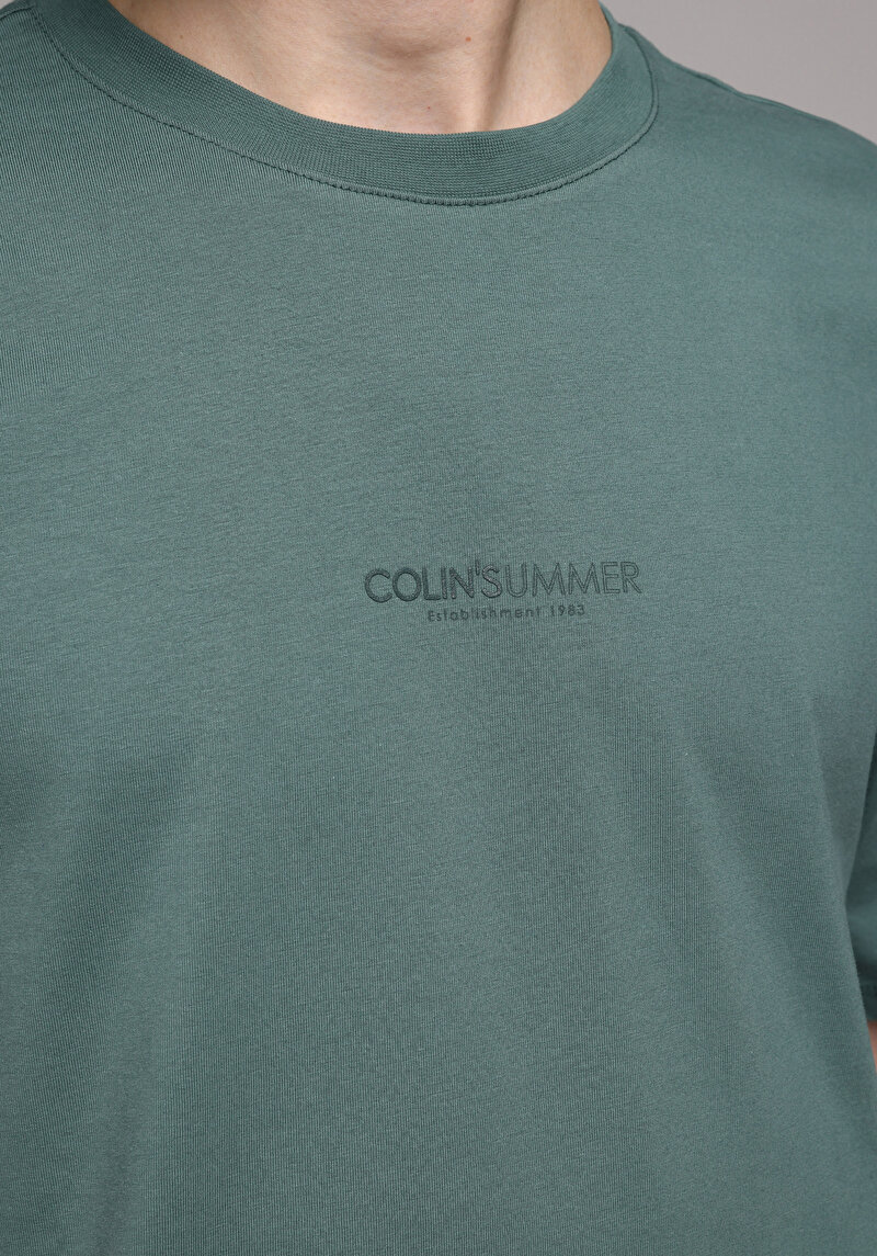 Показати інформацію про Футболка З Коротким Рукавом Чоловіча Зелена